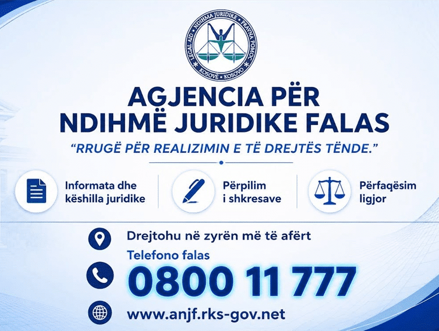 AGJENCIA PËR NDIHMË JURIDIKE FALAS, RRUGË PËR REALIZIMIN E TË DREJTËS TËNDE