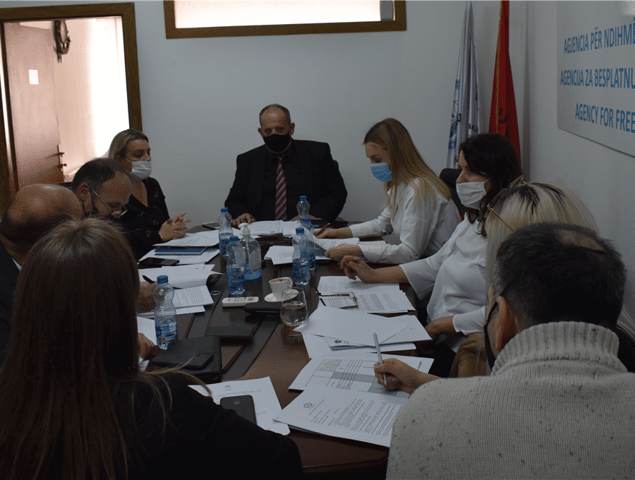 Këshilli për Ndihmë Juridike Falas mbajti takimin e rregullt mujor