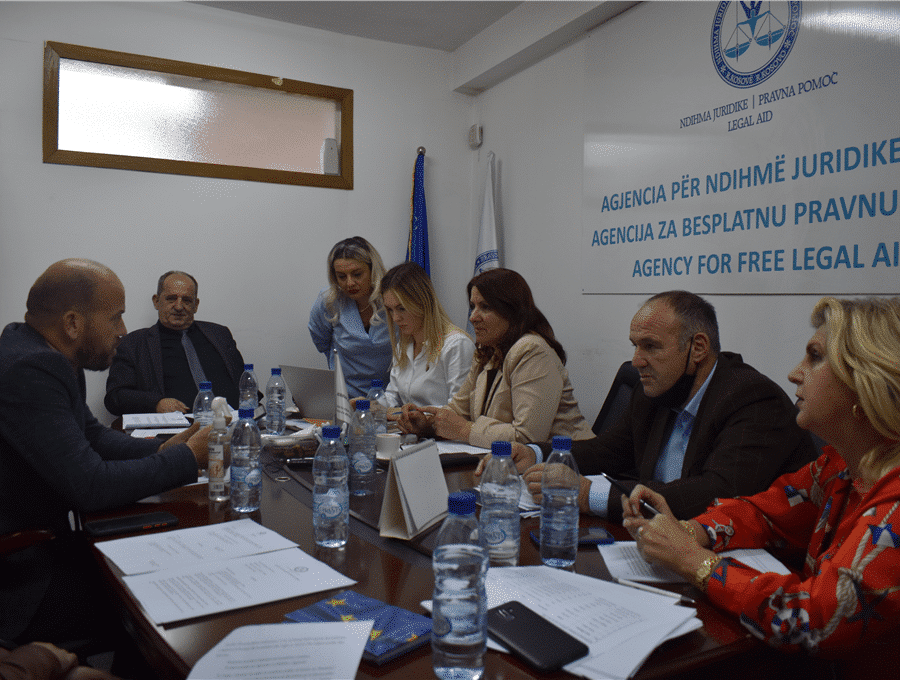 Këshilli për Ndihmë Juridike Falas mbajti takimin e rregullt mujor